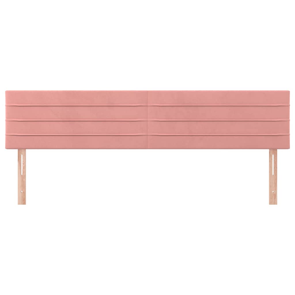 Vidaxl hoofdborden 2 st 80x5x78 88 cm fluweel roze