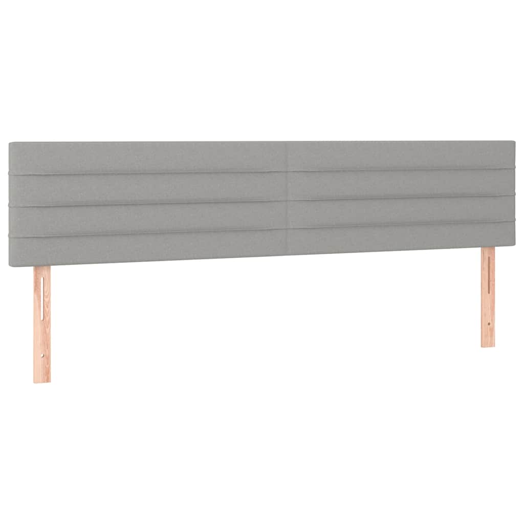 Vidaxl hoofdborden 2 st 90x5x78 88 cm stof lichtgrijs