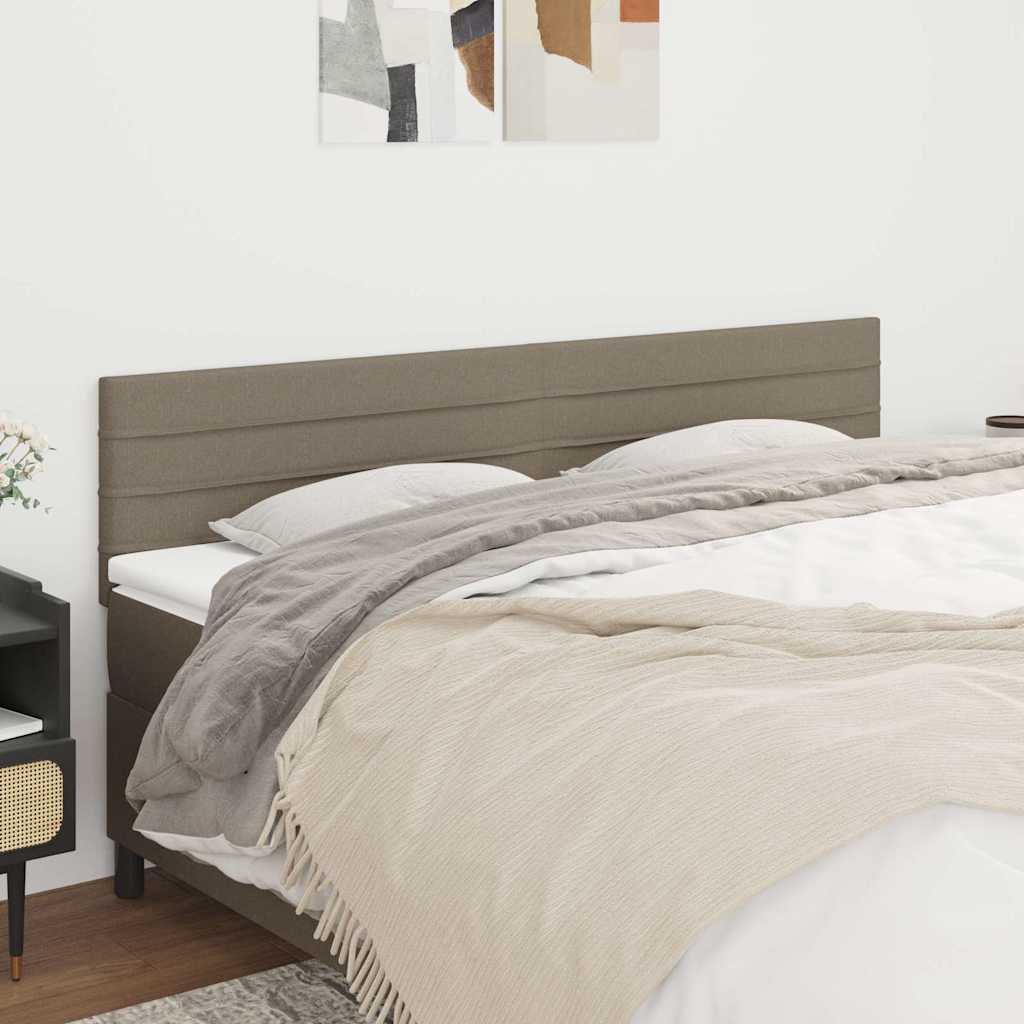 Vidaxl hoofdborden 2 st 90x5x78 88 cm stof taupe