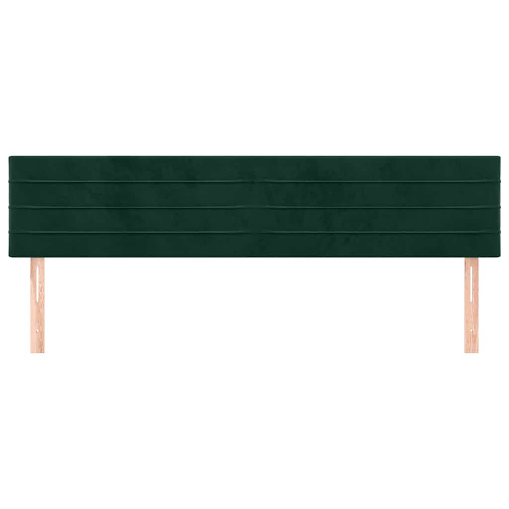 Vidaxl hoofdborden 2 st 90x5x78 88 cm fluweel donkergroen