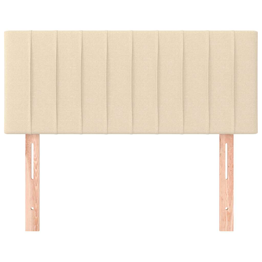 Vidaxl hoofdbord 100x5x78 88 cm stof crèmekleurig