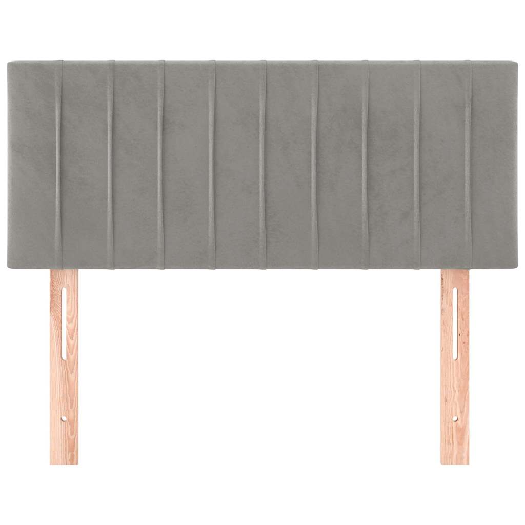 Vidaxl hoofdbord 100x5x78 88 cm fluweel lichtgrijs