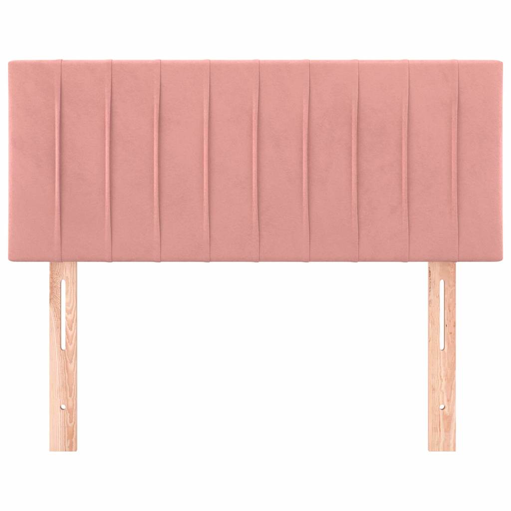 Vidaxl hoofdbord 100x5x78 88 cm fluweel roze