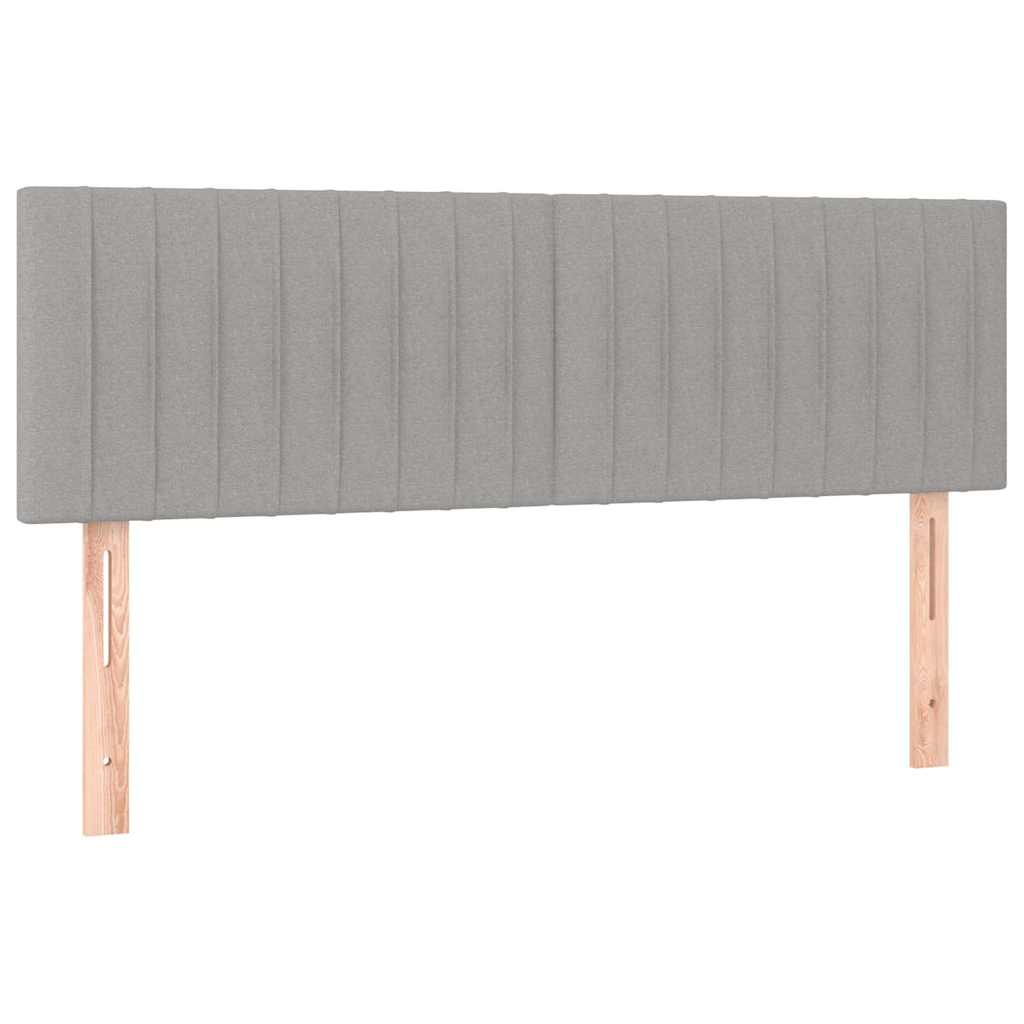 Vidaxl hoofdborden 2 st 72x5x78 88 cm stof lichtgrijs