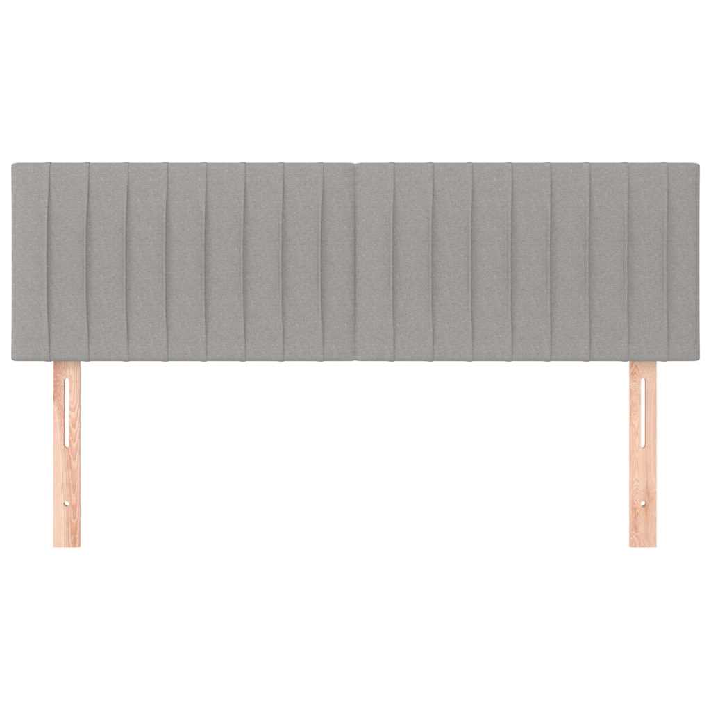 Vidaxl hoofdborden 2 st 72x5x78 88 cm stof lichtgrijs