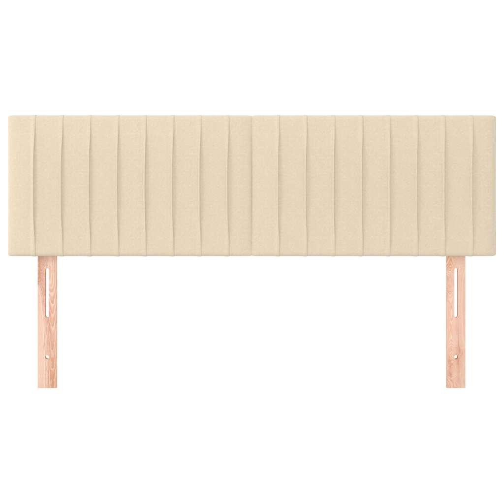 Vidaxl hoofdborden 2 st 72x5x78 88 cm stof crèmekleurig