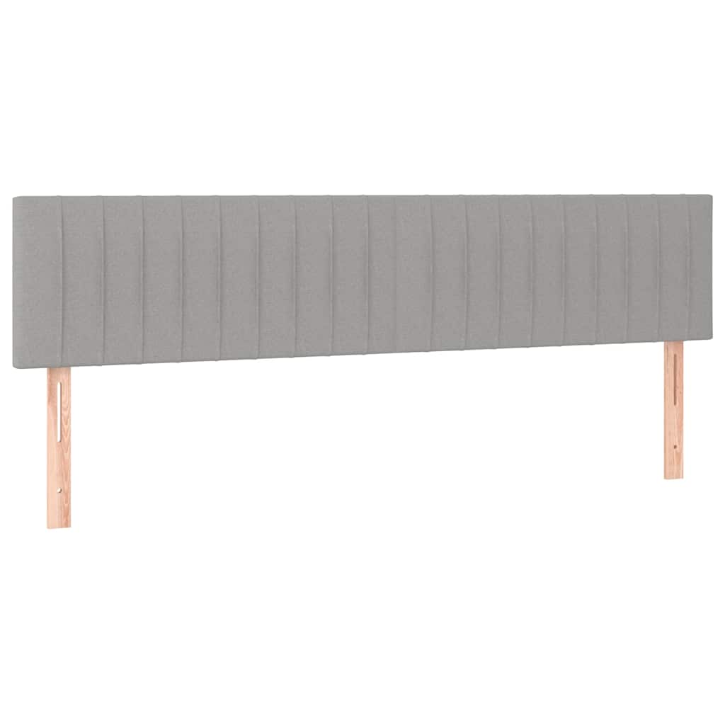 Vidaxl hoofdborden 2 st 80x5x78 88 cm stof lichtgrijs