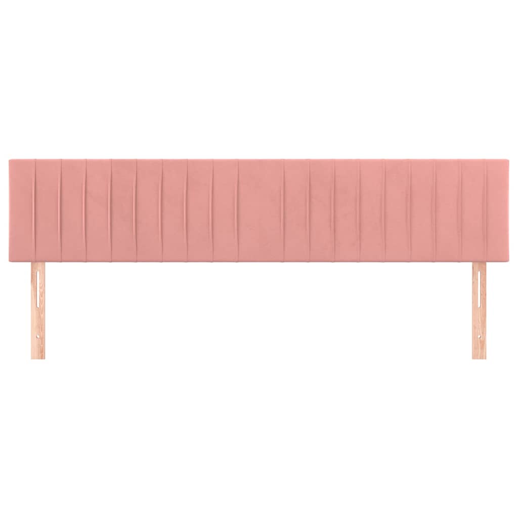 Vidaxl hoofdborden 2 st 90x5x78 88 cm fluweel roze
