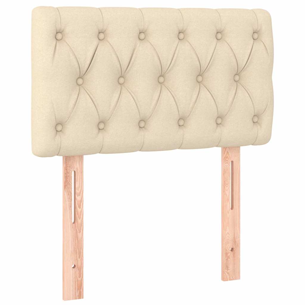 Vidaxl hoofdbord 80x7x78 88 cm stof crèmekleurig