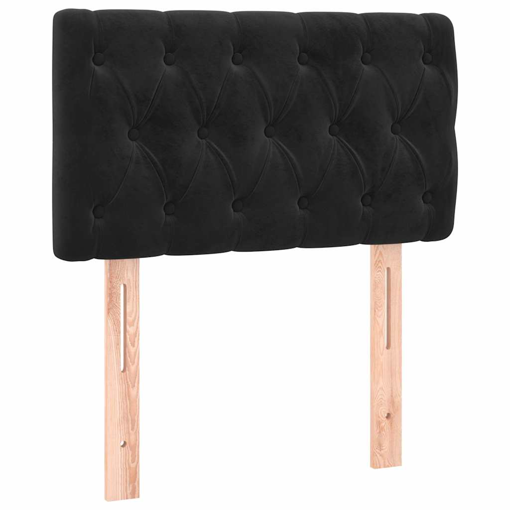 Vidaxl hoofdbord 80x7x78 88 cm fluweel zwart