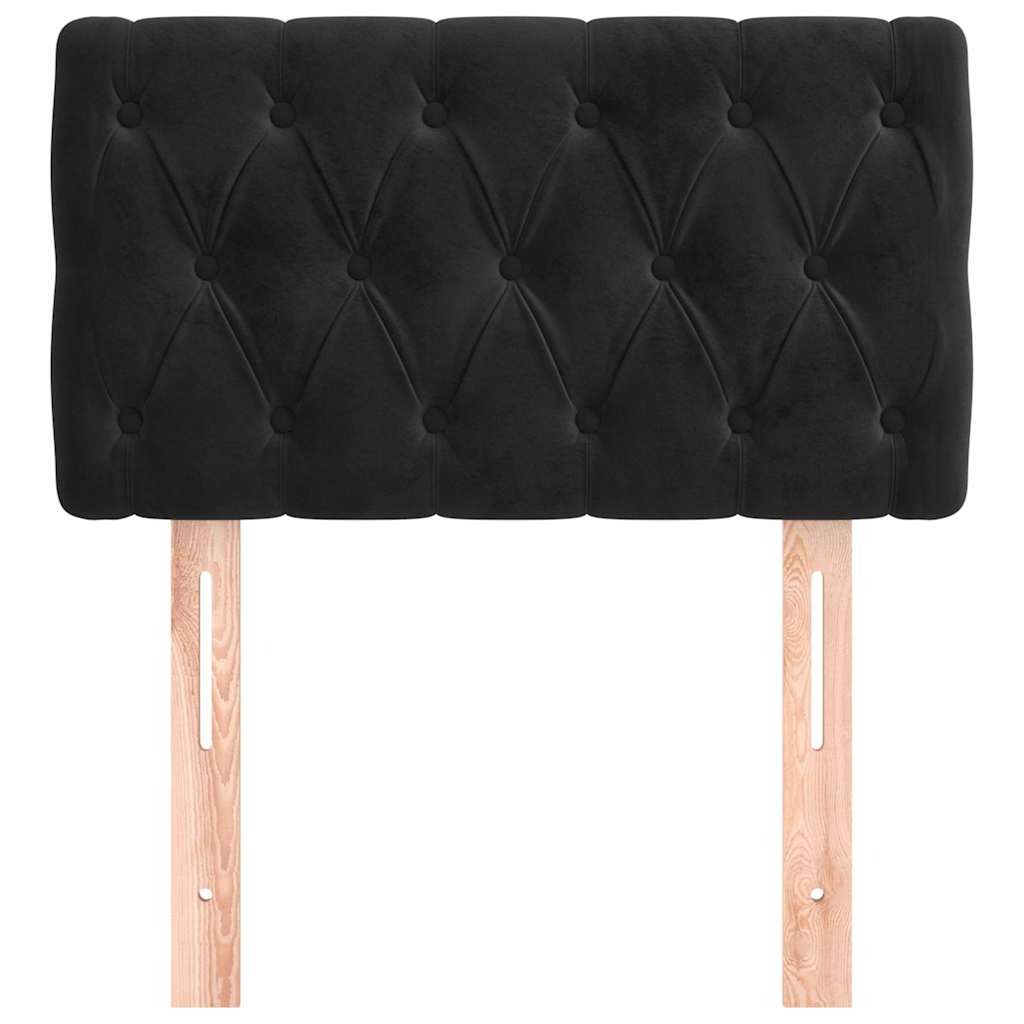 Vidaxl hoofdbord 80x7x78 88 cm fluweel zwart
