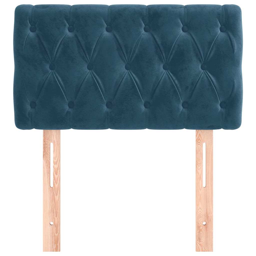Vidaxl hoofdbord 80x7x78 88 cm fluweel donkerblauw