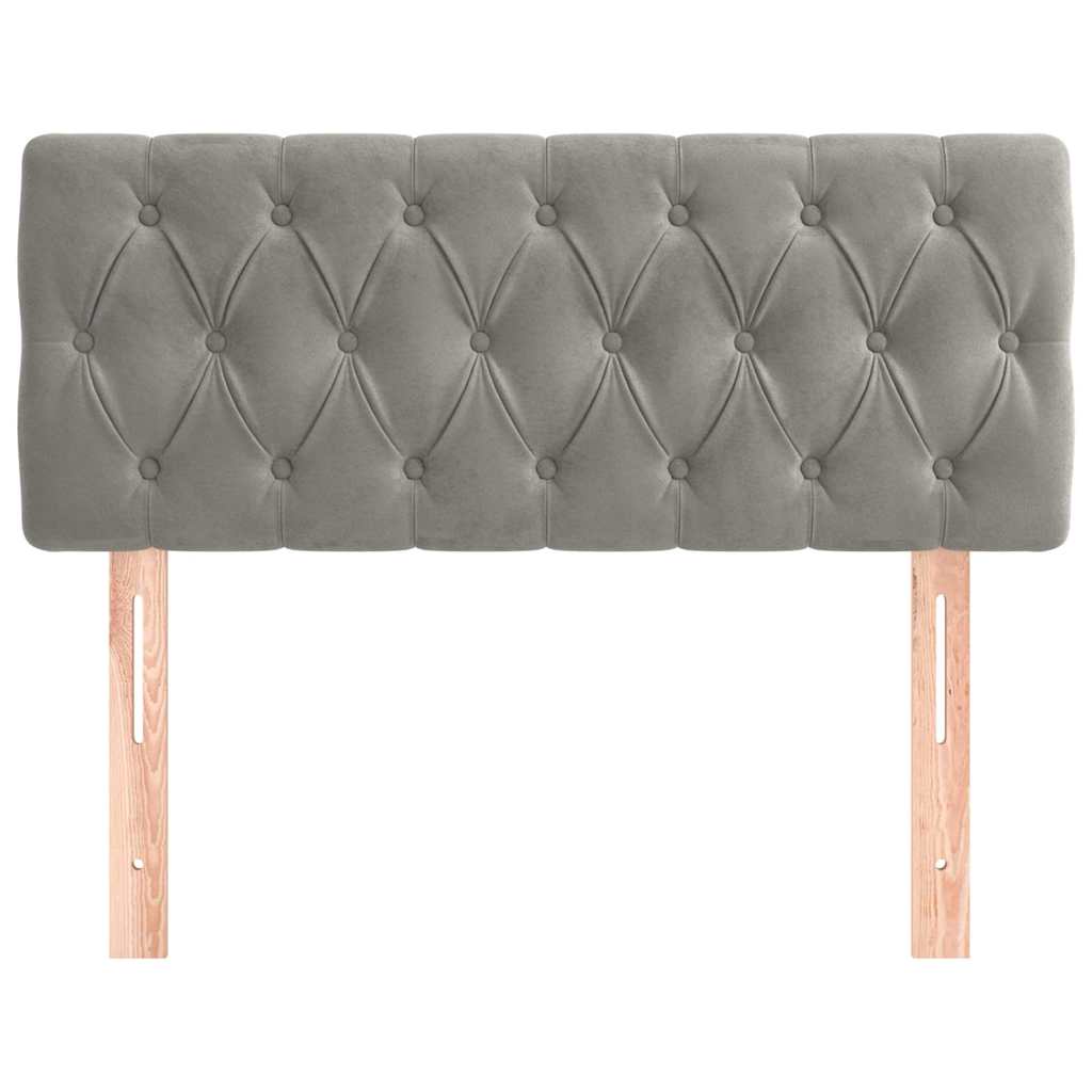 Vidaxl hoofdbord 90x7x78 88 cm fluweel lichtgrijs