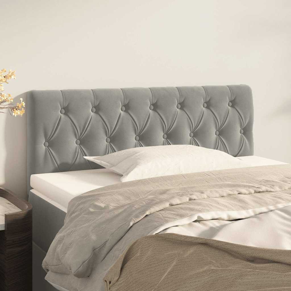 Vidaxl hoofdbord 90x7x78 88 cm fluweel lichtgrijs