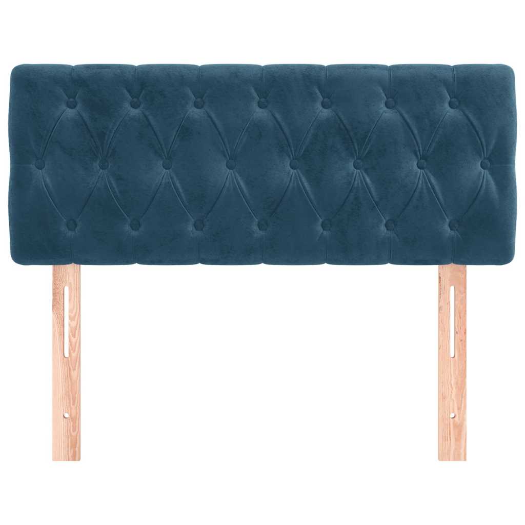 Vidaxl hoofdbord 90x7x78 88 cm fluweel donkerblauw
