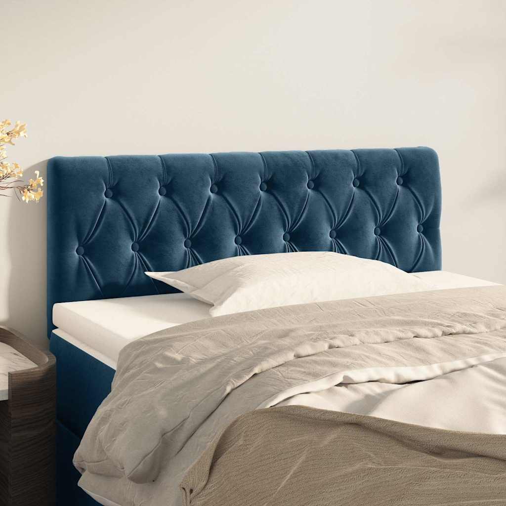 Vidaxl hoofdbord 90x7x78 88 cm fluweel donkerblauw