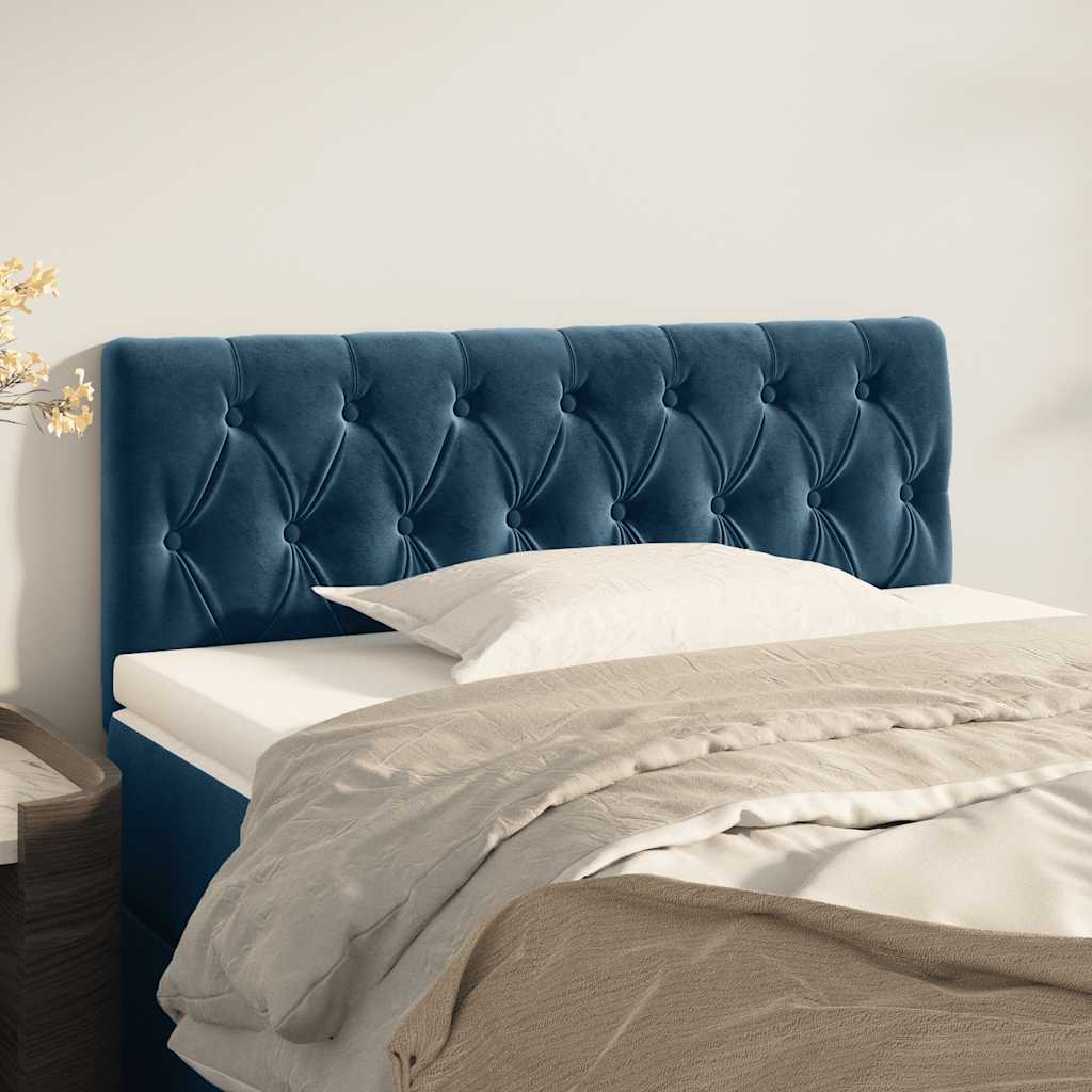 Vidaxl hoofdbord 100x7x78 88 cm fluweel donkerblauw