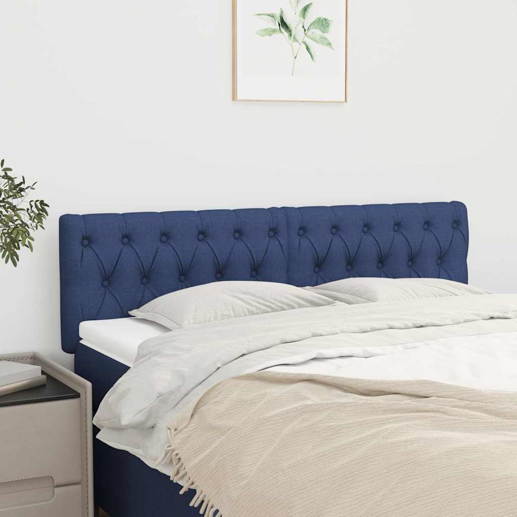 Vidaxl hoofdborden 2 st 72x7x78 88 cm stof blauw