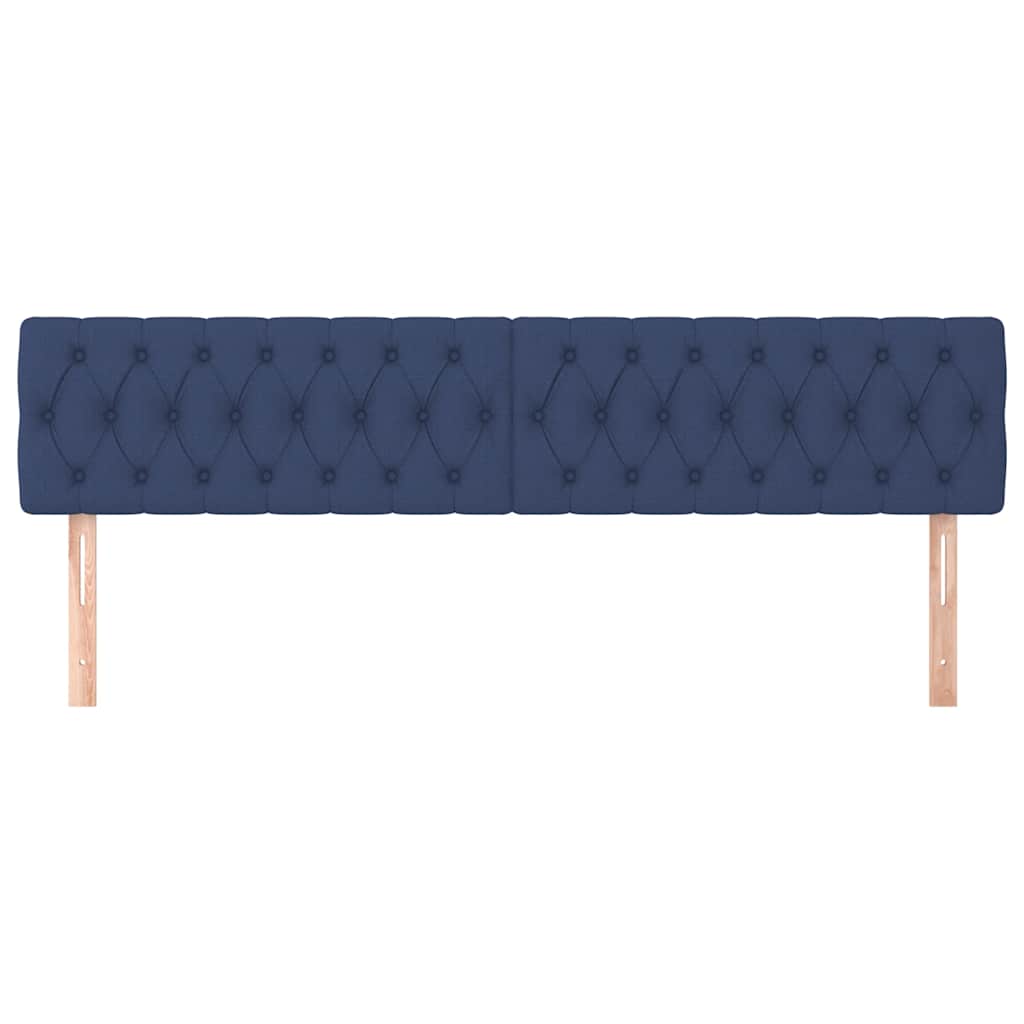 Vidaxl hoofdborden 2 st 90x7x78 88 cm stof blauw