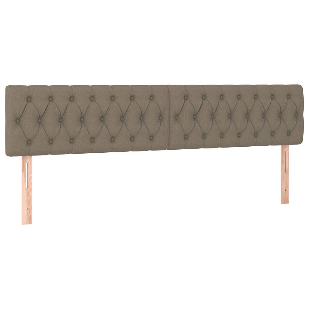 Vidaxl hoofdborden 2 st 100x7x78 88 cm stof taupe