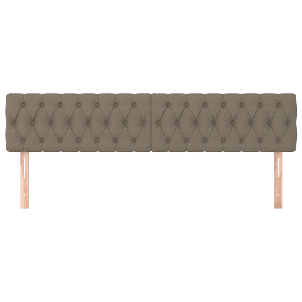 Vidaxl hoofdborden 2 st 100x7x78 88 cm stof taupe