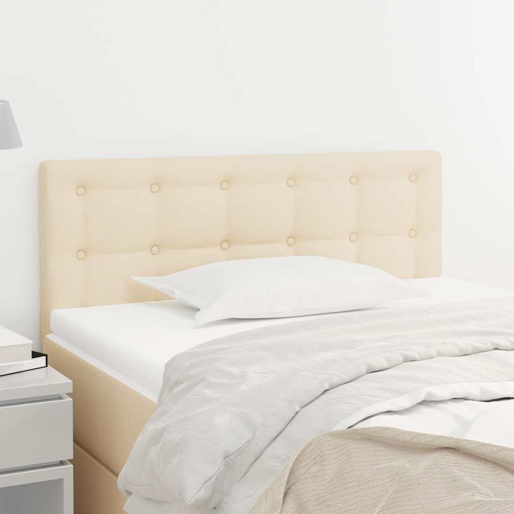 Vidaxl hoofdbord 100x5x78 88 cm stof crèmekleurig