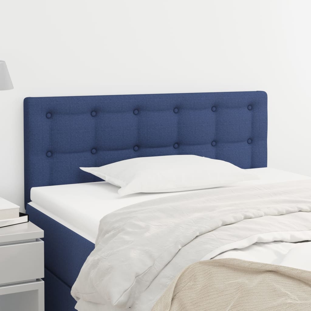 Vidaxl hoofdbord 100x5x78 88 cm stof blauw