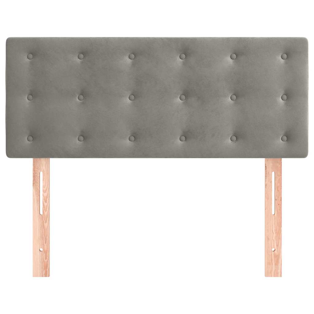 Vidaxl hoofdbord 100x5x78 88 cm fluweel lichtgrijs