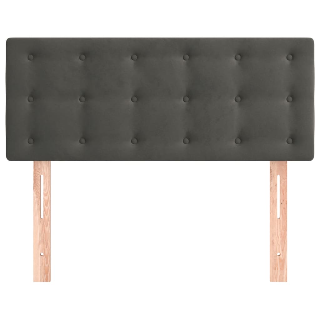 Vidaxl hoofdbord 100x5x78 88 cm fluweel donkergrijs