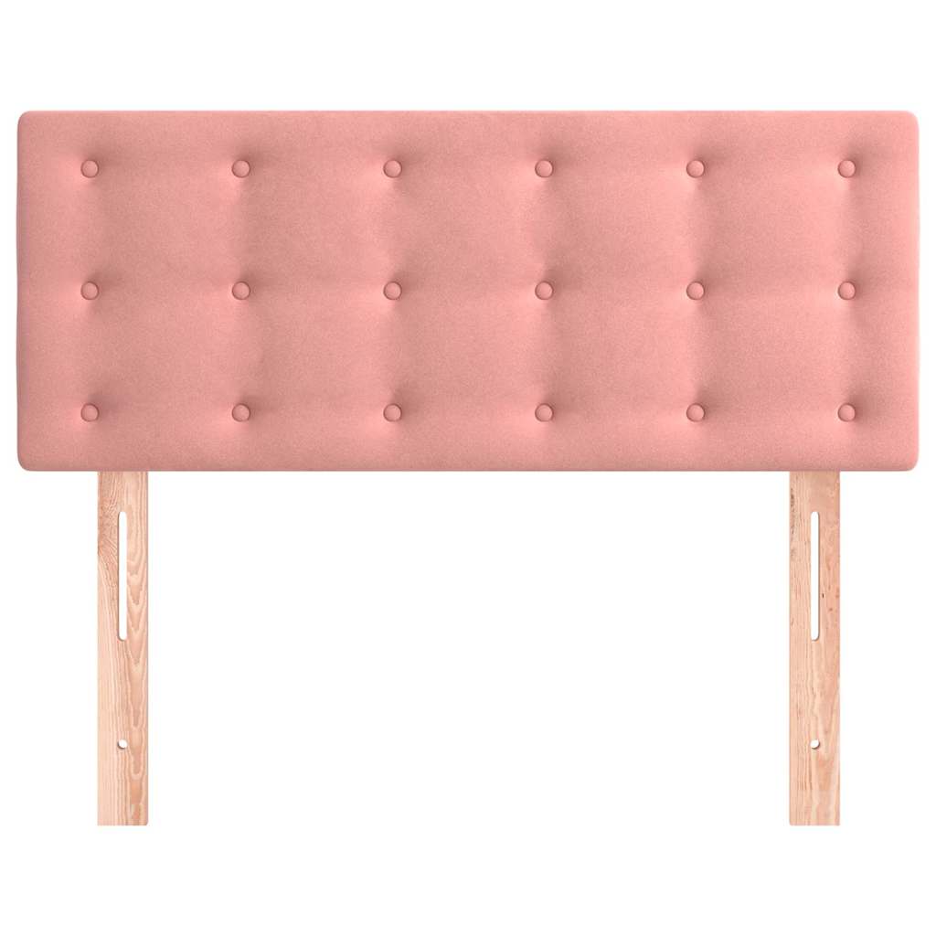 Vidaxl hoofdbord 100x5x78 88 cm fluweel roze
