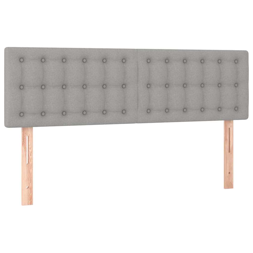 Vidaxl hoofdborden 2 st 72x5x78 88 cm stof lichtgrijs