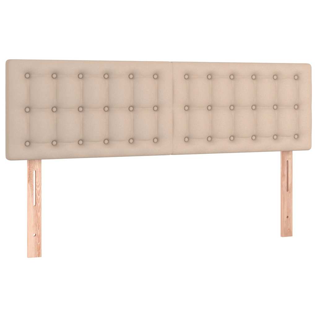 Vidaxl hoofdborden 2 st 72x5x78 88 cm kunstleer cappuccinokleurig