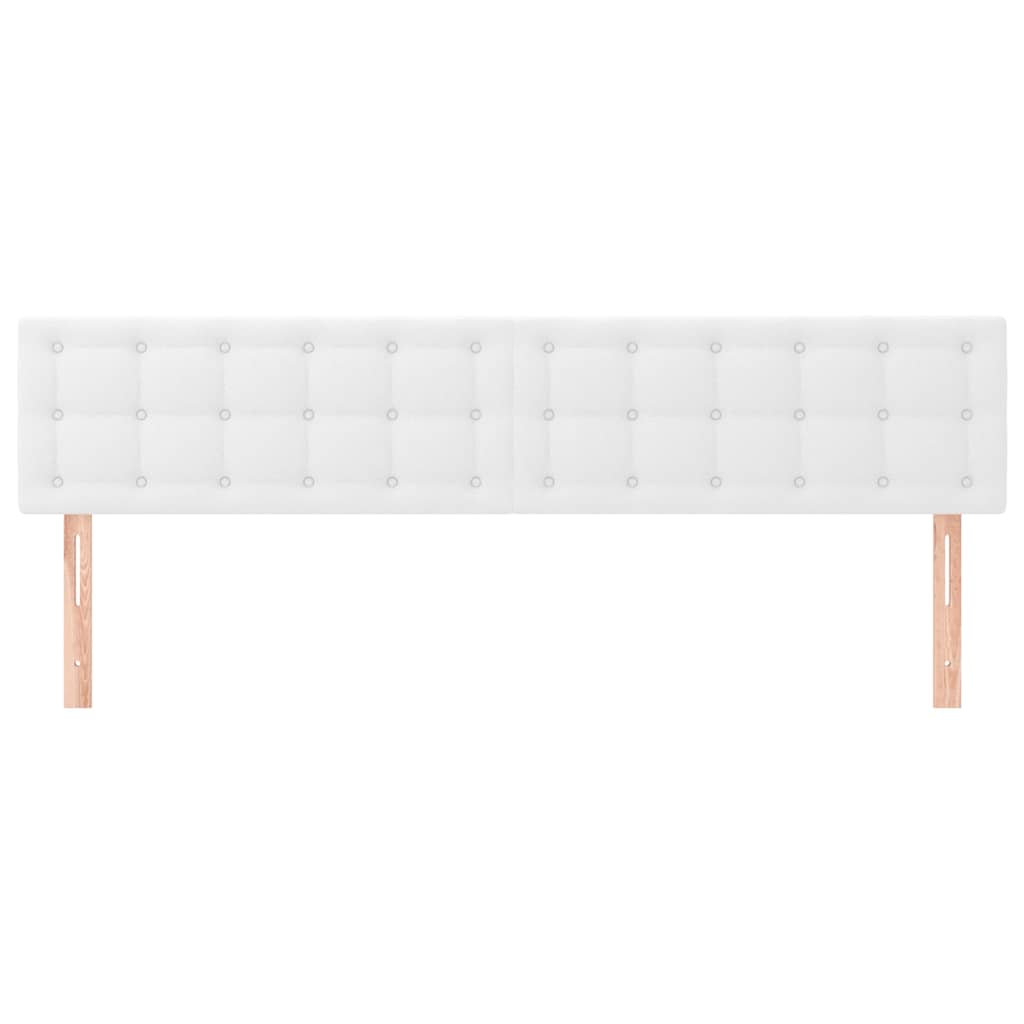 Vidaxl hoofdborden 2 st 80x5x78 88 cm kunstleer wit