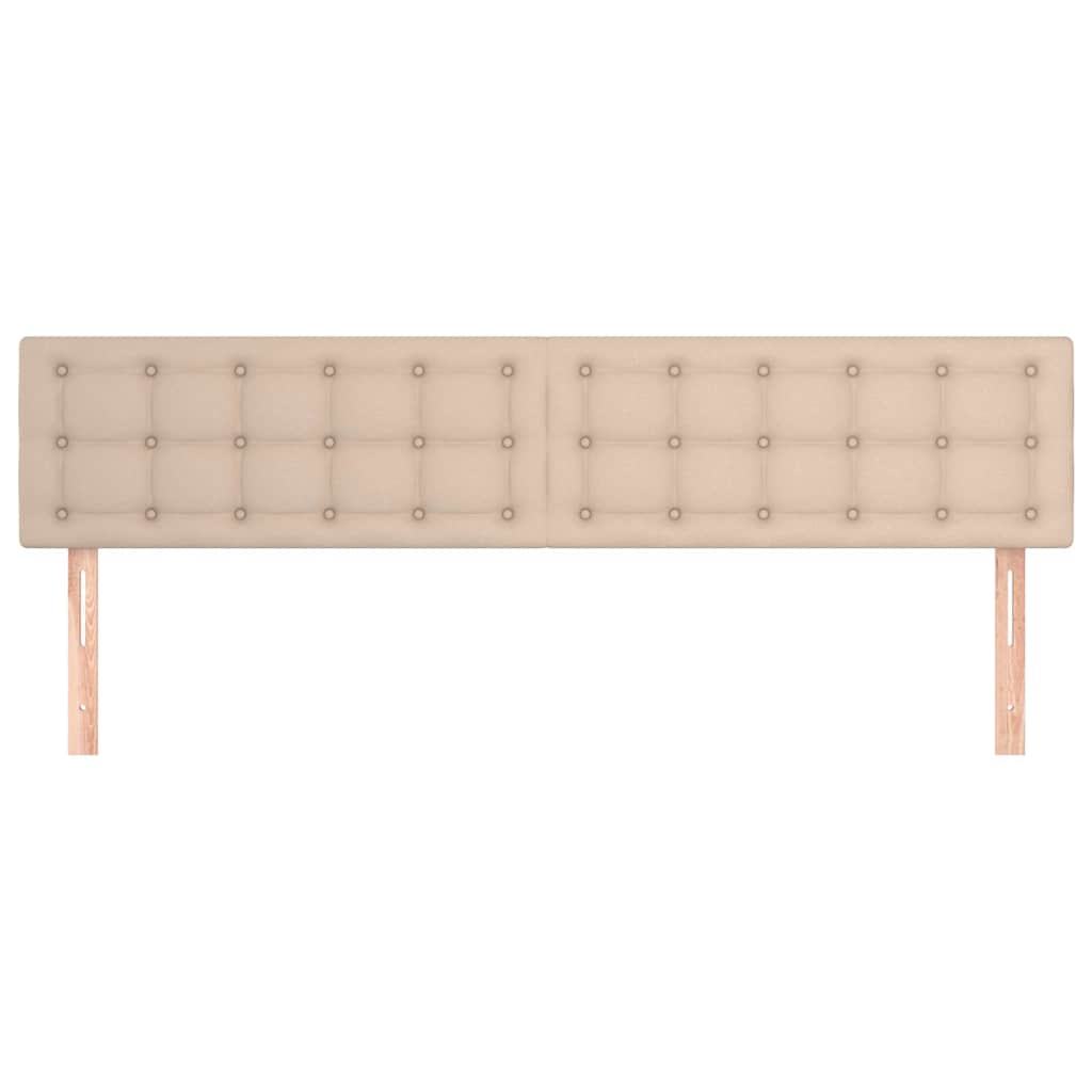 Vidaxl hoofdborden 2 st 100x5x78 88 cm kunstleer cappuccinokleurig