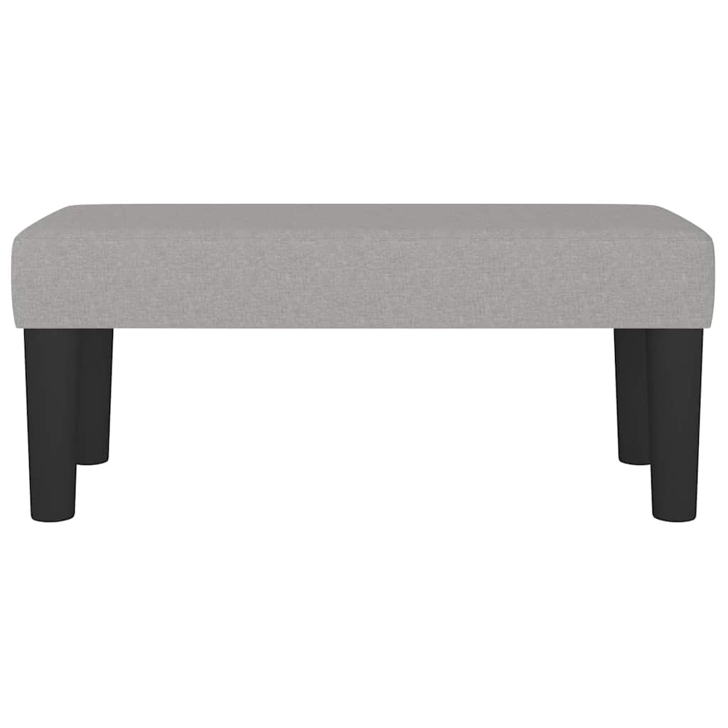 Vidaxl bankje 70x30x30 cm stof lichtgrijs