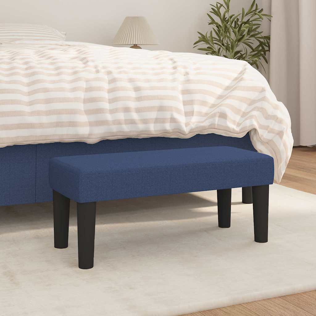 Vidaxl bankje 70x30x30 cm stof blauw