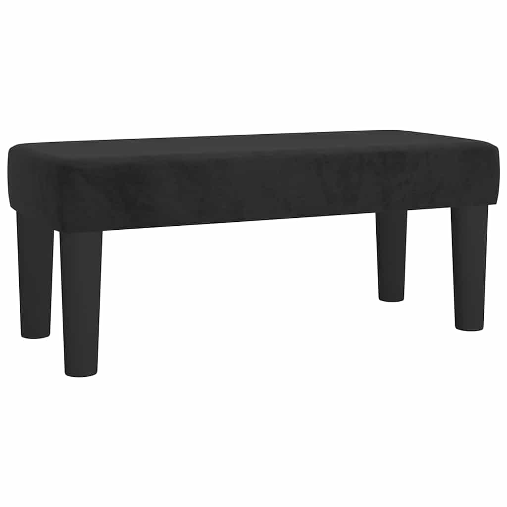 Vidaxl bankje 70x30x30 cm fluweel zwart