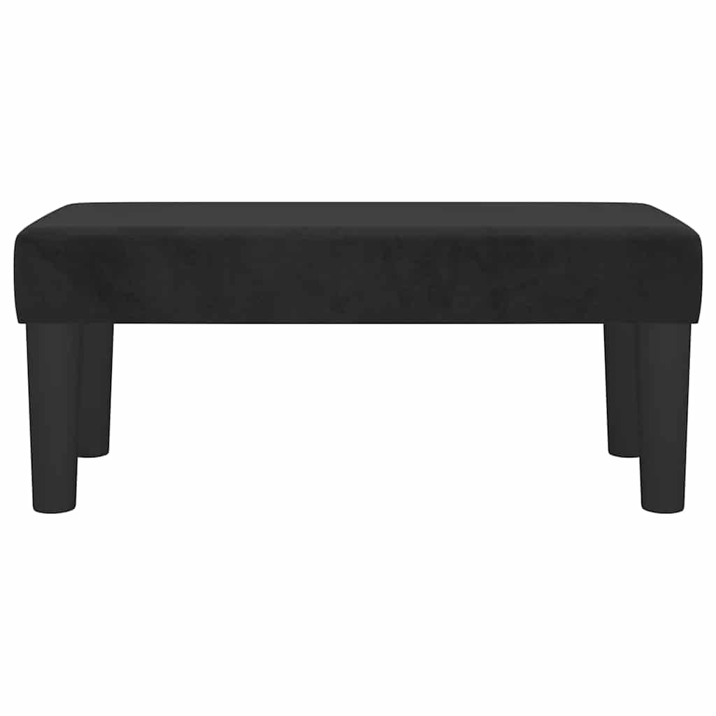 Vidaxl bankje 70x30x30 cm fluweel zwart