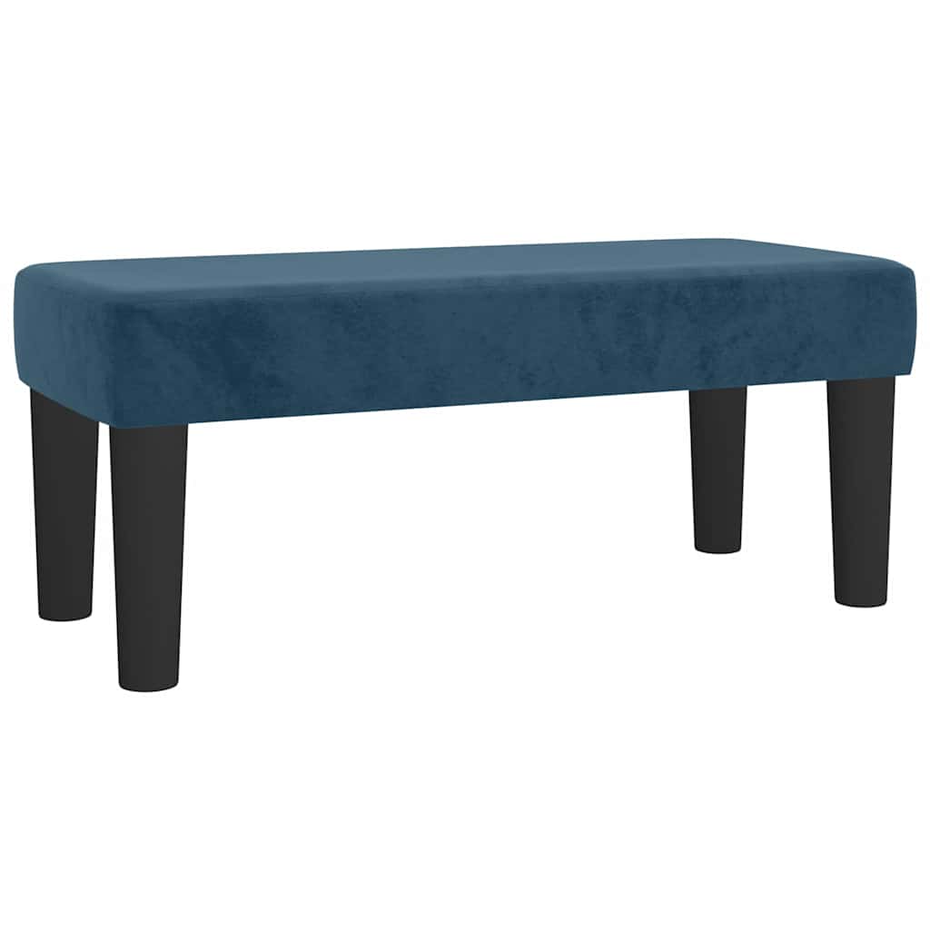 Vidaxl bankje 70x30x30 cm fluweel donkerblauw