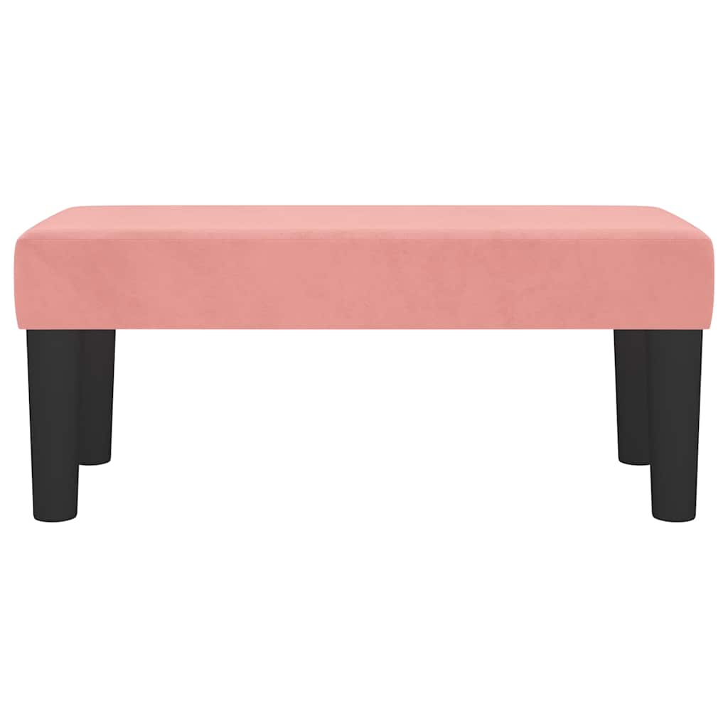 Vidaxl bankje 70x30x30 cm fluweel roze