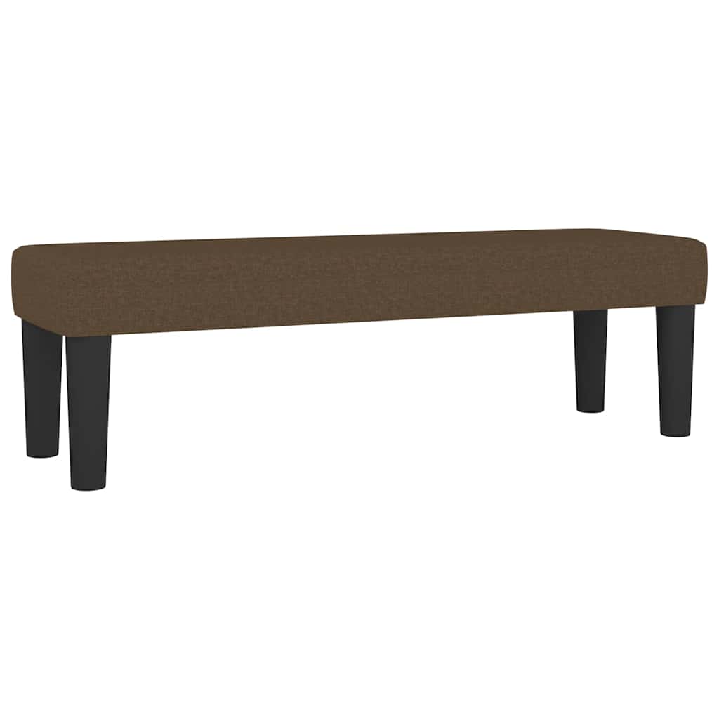 Vidaxl bankje 100x30x30 cm stof donkerbruin