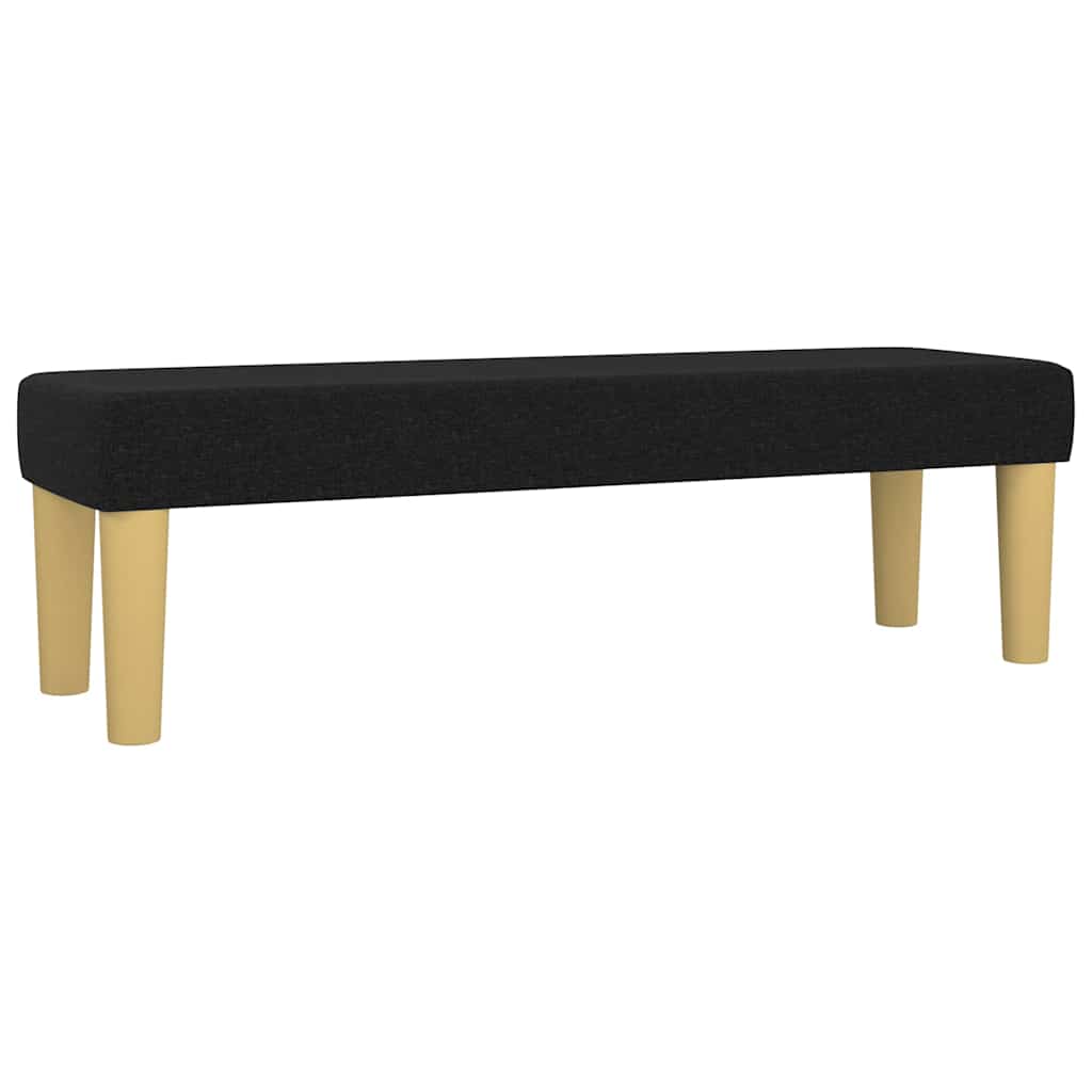 Vidaxl bankje 100x30x30 cm stof zwart