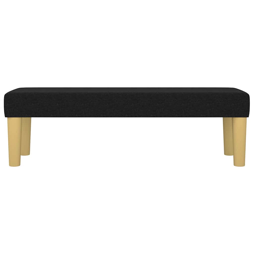 Vidaxl bankje 100x30x30 cm stof zwart