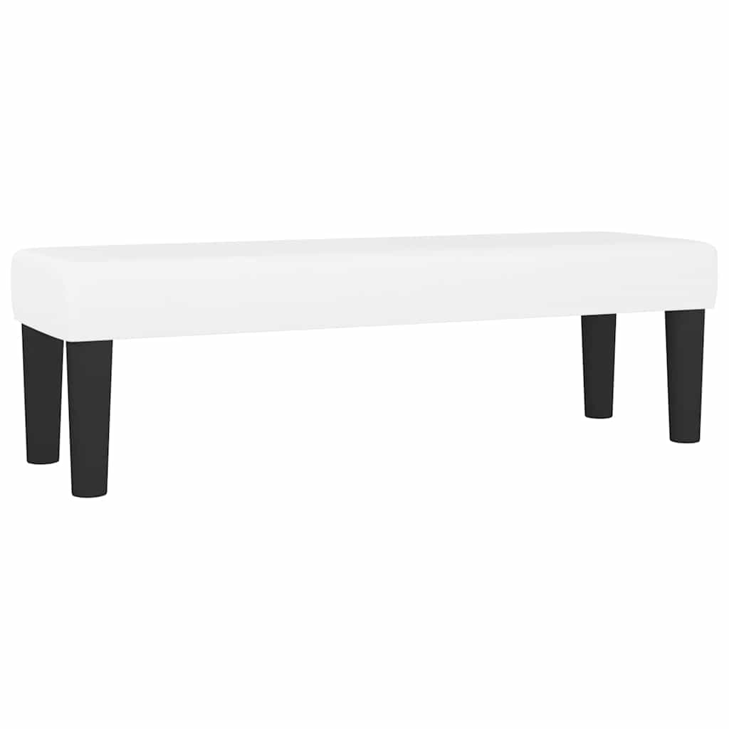 Vidaxl bankje 100x30x30 cm kunstleer wit