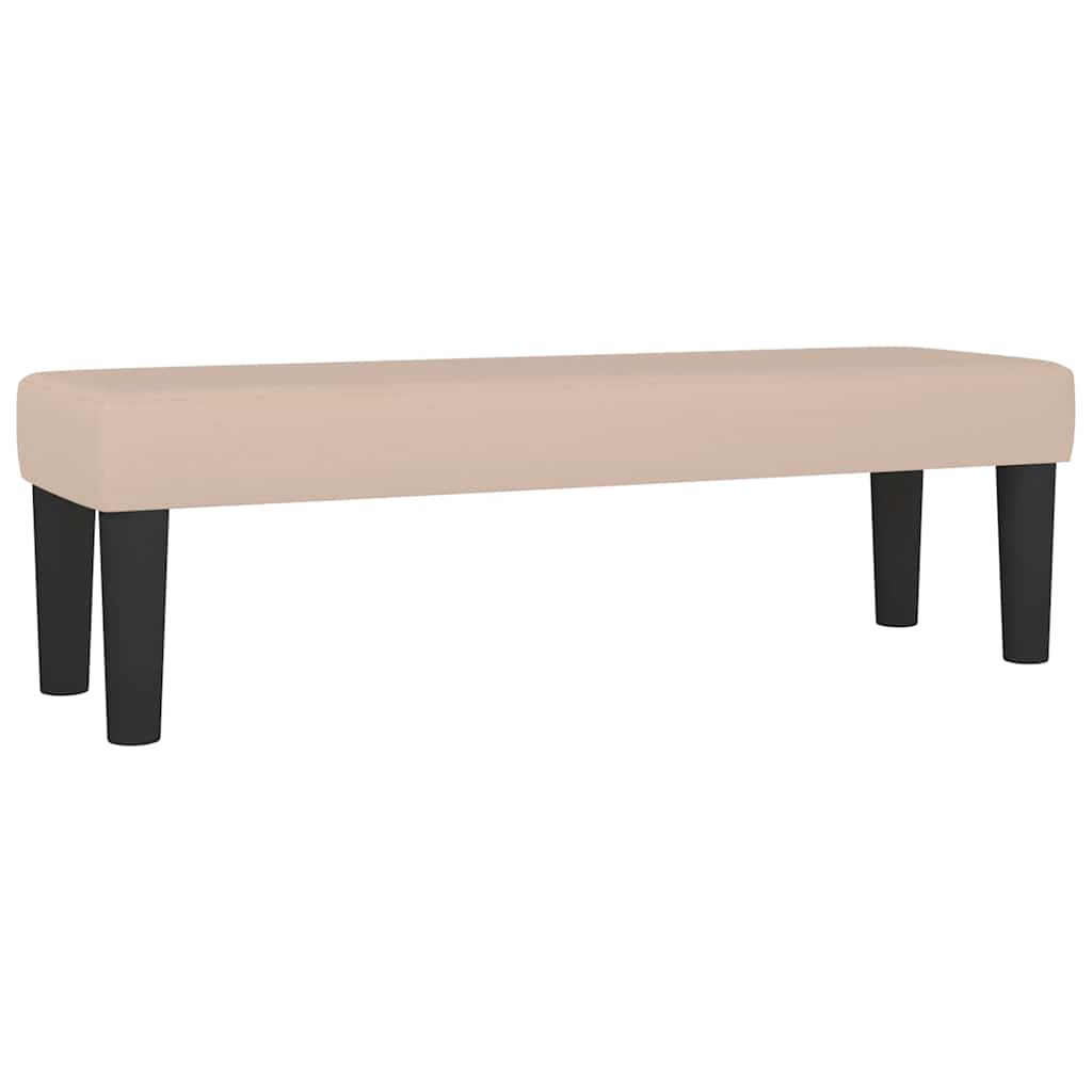 Vidaxl bankje 100x30x30 cm kunstleer cappuccinokleurig