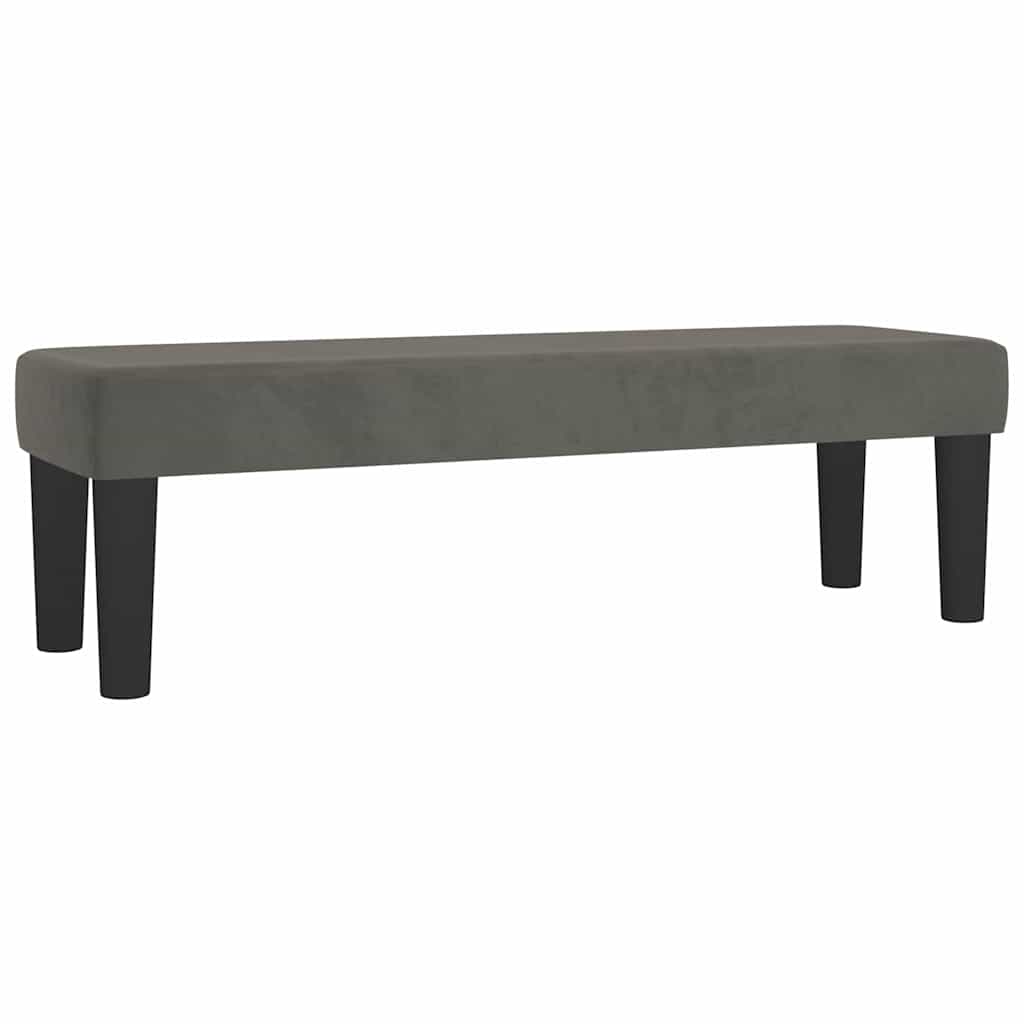 Vidaxl bankje 100x30x30 cm fluweel donkergrijs