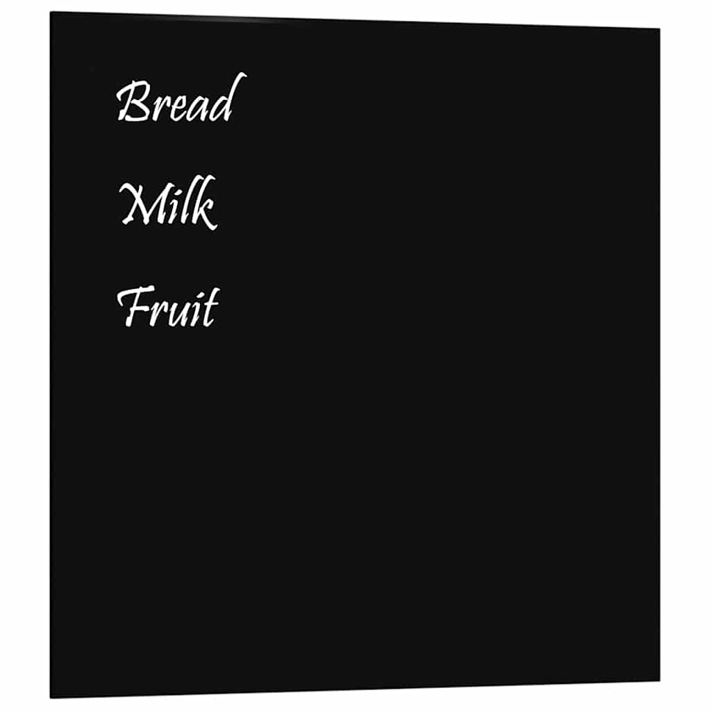 Vidaxl magneetbord wandgemonteerd 40x40 cm gehard glas zwart