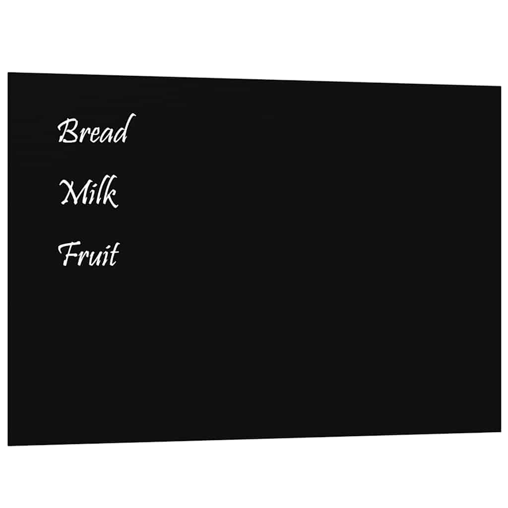 Vidaxl magneetbord wandgemonteerd 60x40 cm gehard glas zwart
