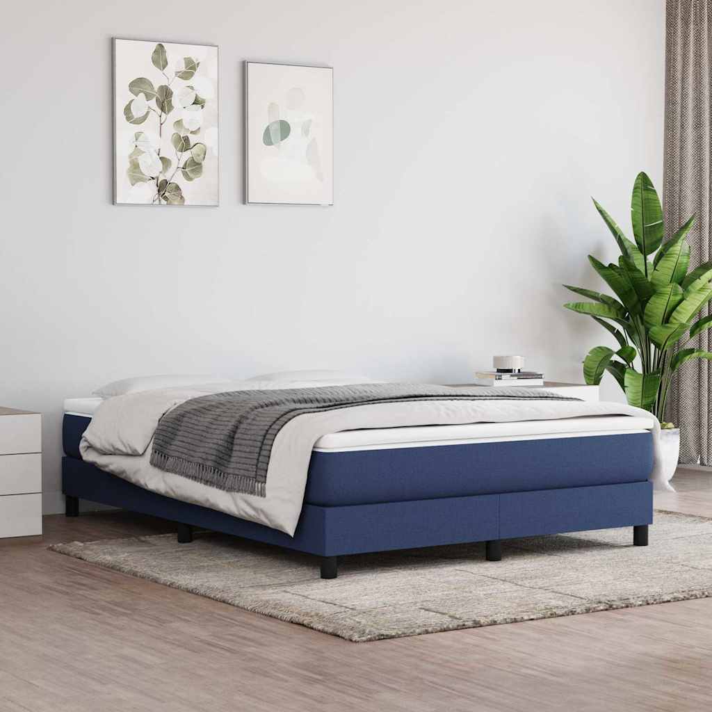 Vidaxl pocketveringmatras medium 140x200x20 cm stof blauw