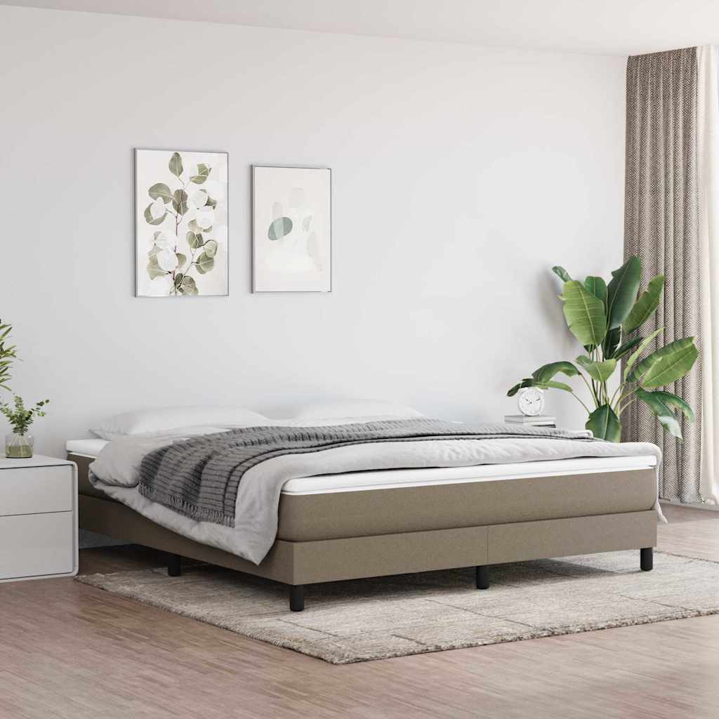 Vidaxl pocketveringmatras medium 160x200x20 cm stof taupe